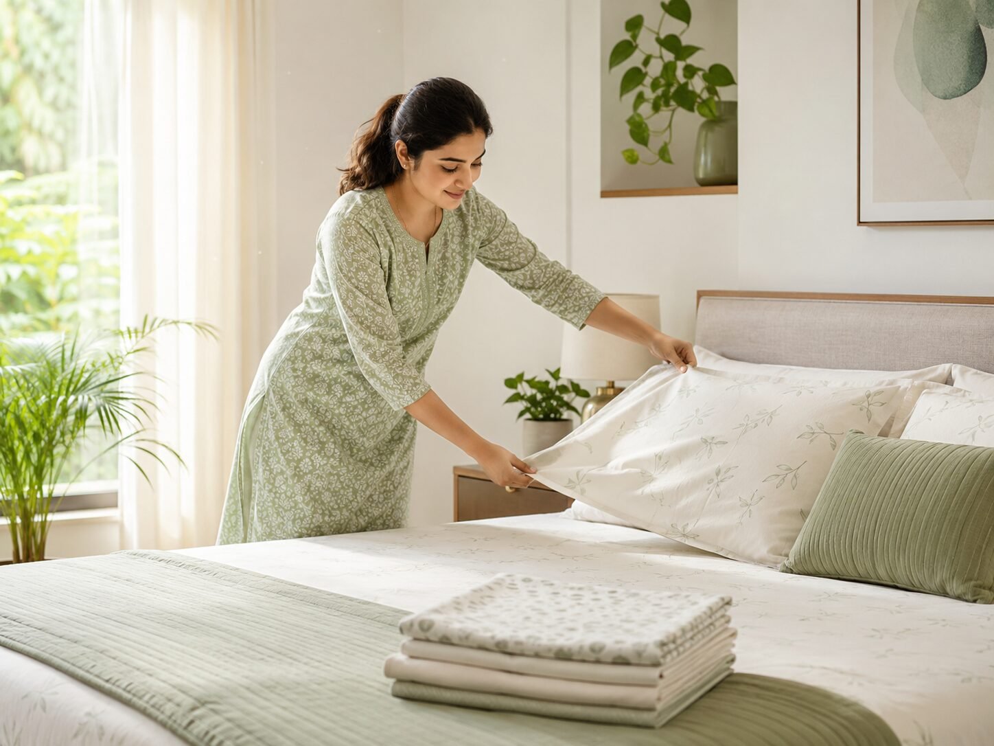 Bedroom cleaning and bedding care to help reduce dust mite exposure